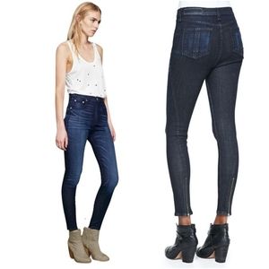 Rag & Bone Justine Anfield Zip Cuff Skinny Jeans